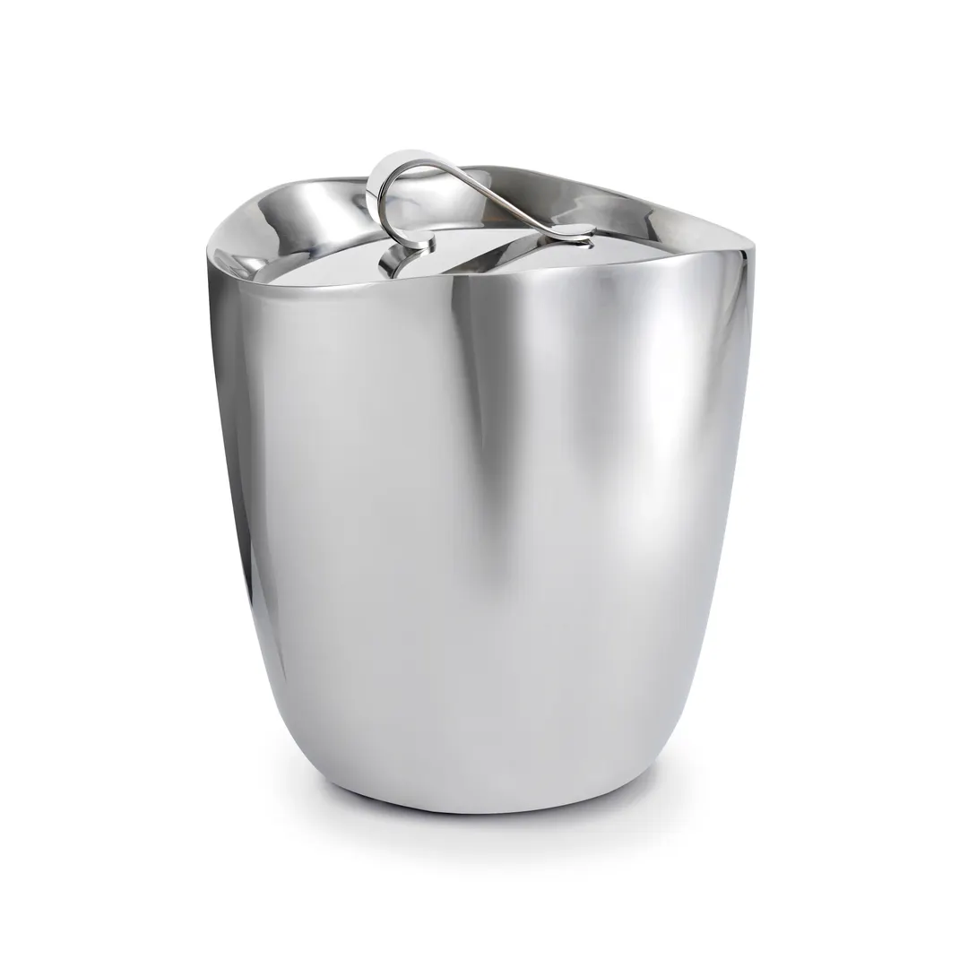 Steelite 5977RW182 Ice Bucket, 26 oz / 5.25" x 6.0" Silver Stainless Steel Drift Finish - 1 Dozen