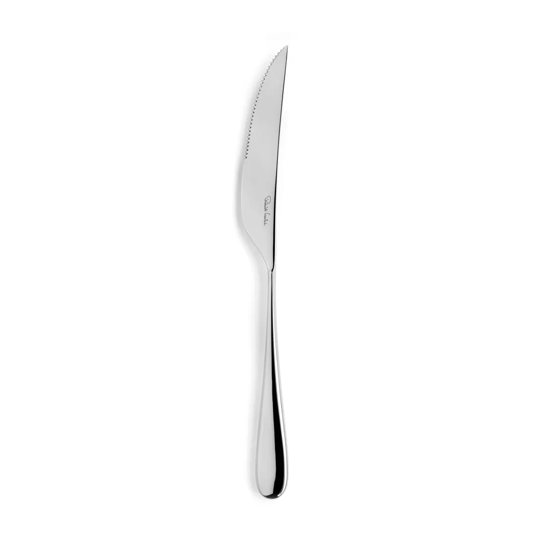 Steelite 5992SX056 Steak Knife, 9.25" Stamped Stainless Handle, 18/10 Blade, 8-9" Length - 1 Dozen