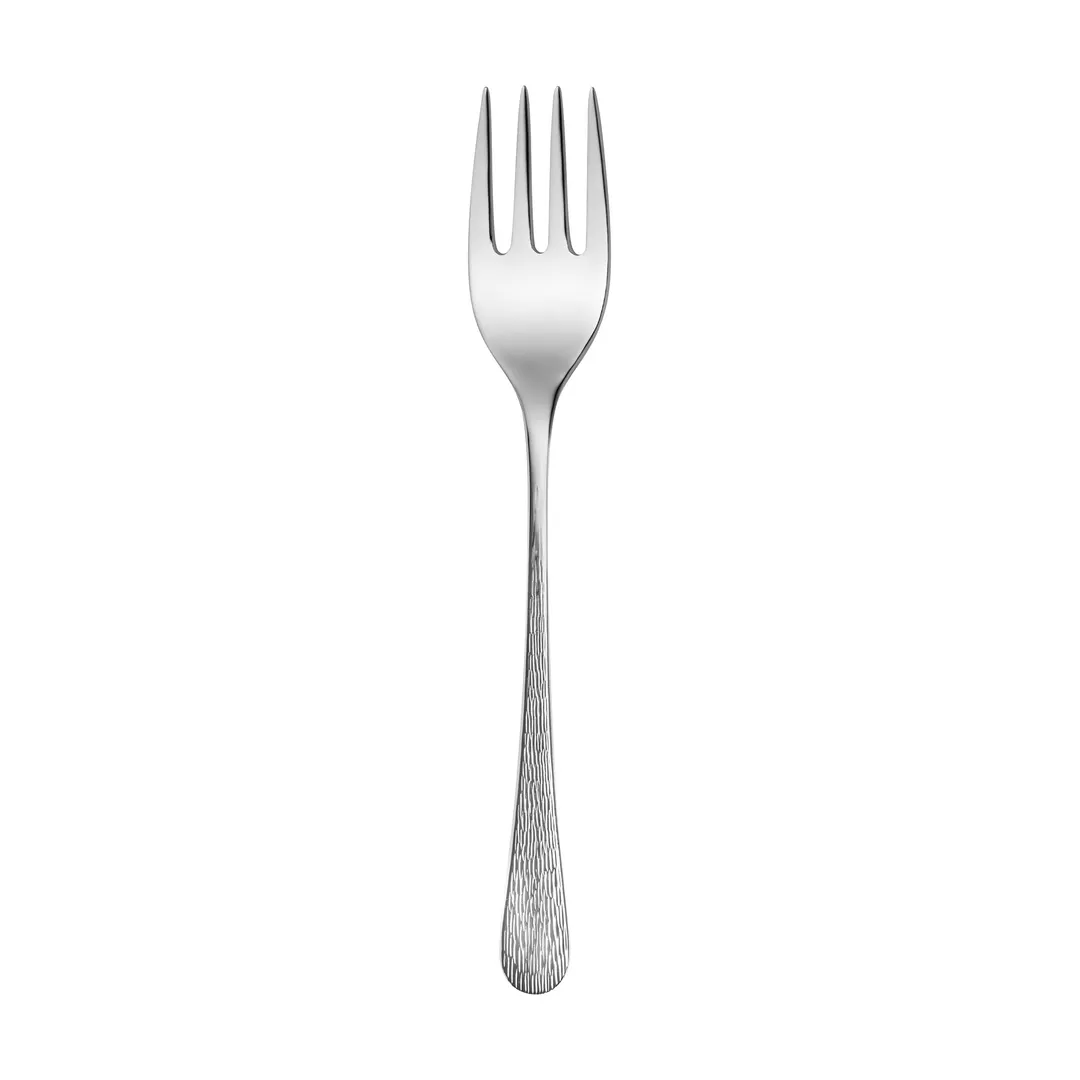 Steelite 6029SX072 Serving Fork – 10‑Inch 18/10 Stainless Steel, Robert Welch Skye Design - 1 Dozen