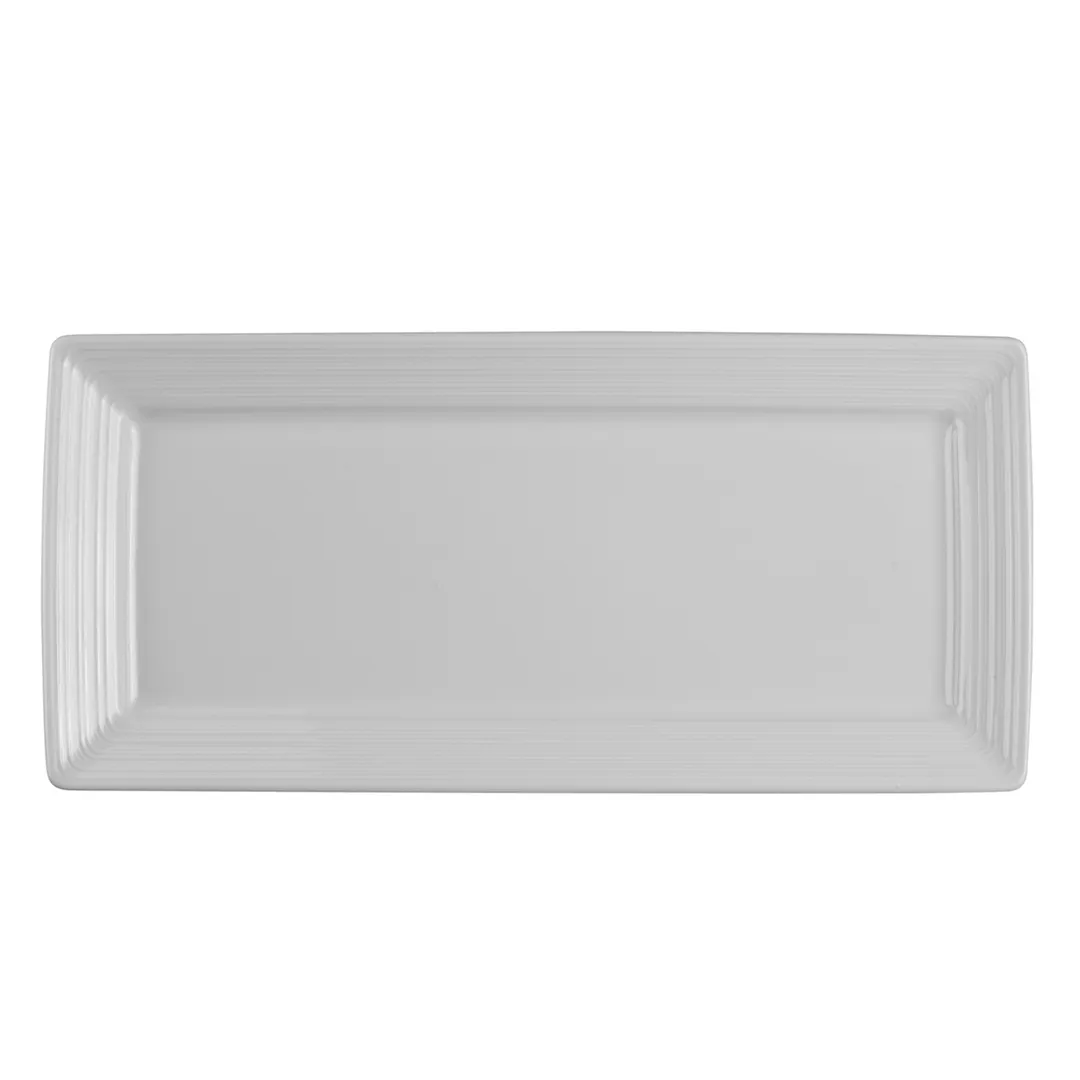 Steelite 61100ST0117 - Belisa Porcelain Platter 11.375" x 6.875" x 1.125", Oven Safe 500°F - 1 Dozen