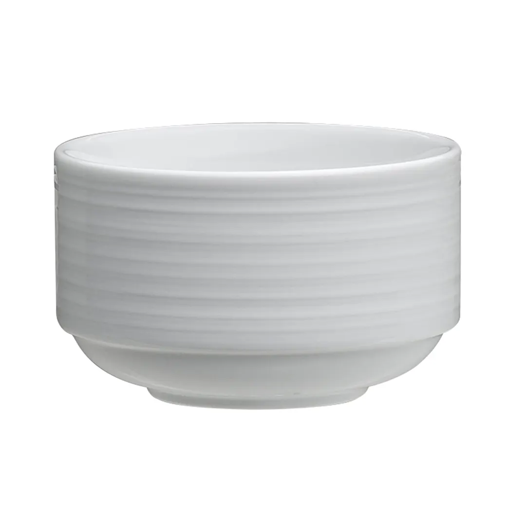 Steelite 61100ST0130 - 9 oz Bouillon Cup, 3.75" x 2.375" Porcelain, Oven Safe to 500°F - 36/Case