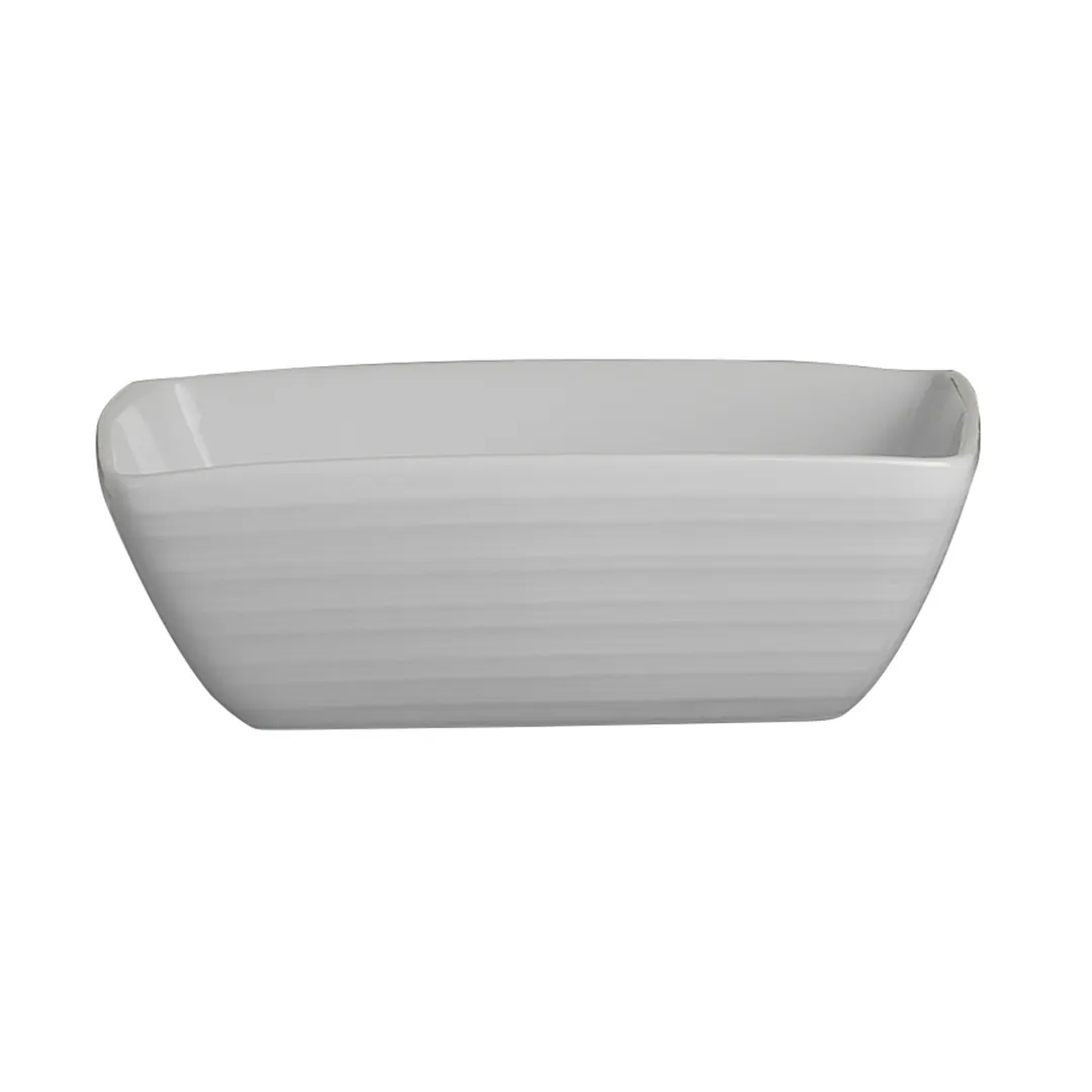 Steelite 61100ST0133 - Square 8.5 Oz Porcelain Bowl 4.75" x 4.75" x 1.625", Oven Safe 500°F - 36/Case