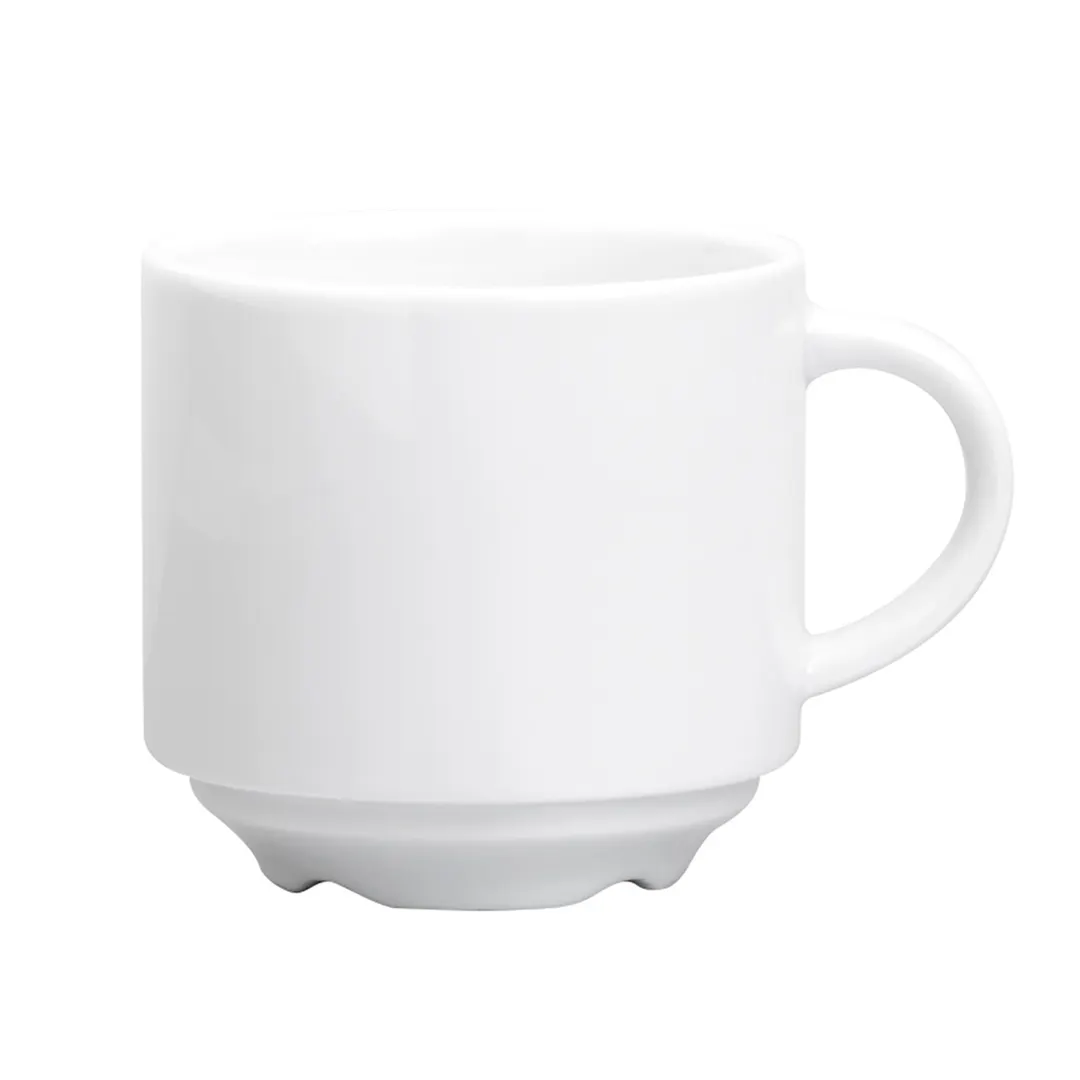 Steelite 61101ST0266 - Stack Cup, 9.0 oz 4.125"x3.0", Porcelain, Oven Safe 500°F, Stackable - 36/Case