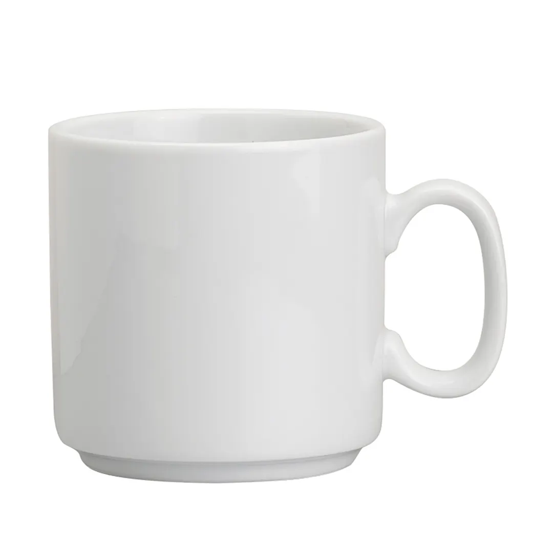 Steelite 61101ST0271 China Mug - Avalon Porcelain Stackable 9.0 Oz (4.5" x 3.38") - 36/Case