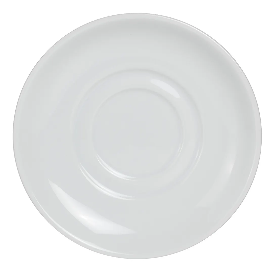 Steelite 61101ST0272 Avalon Round Porcelain Saucer 5.75" Diameter Oven Safe 500°F 36/Case - 36/Case