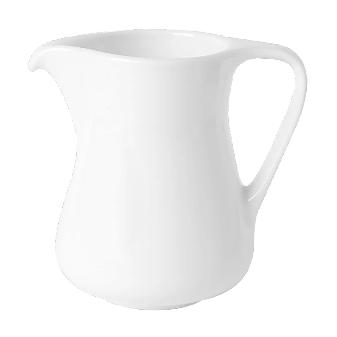 Steelite 61101ST0287 Creamer Pitcher, 6.5 Oz Capacity, 3.0" Diameter, Porcelain Handle - 36/Case