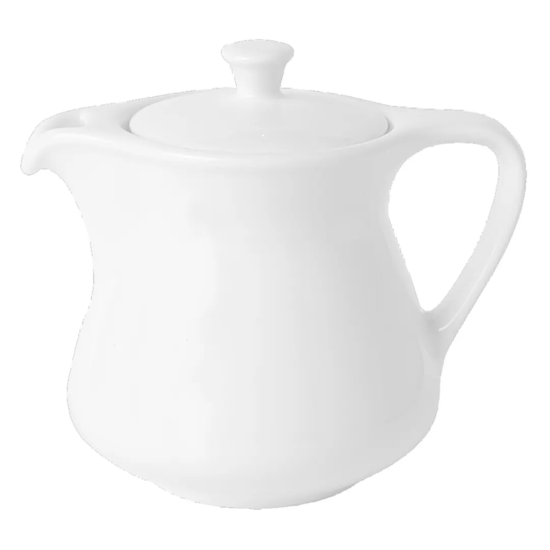 Steelite 61101ST0295 - 2.5" Avalon Replacement Lid, Porcelain, Oven Safe to 500°F (258°C) - 1 Dozen