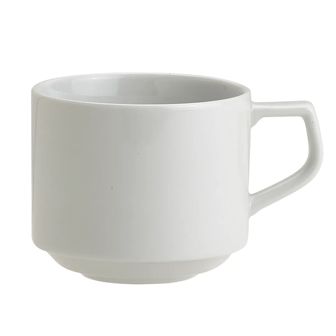 Steelite 61102ST0364 Porcelain 9.5oz Cup, 4.625" x 2.88", Oven Safe 500°F, Non-Stackable - 36/Case