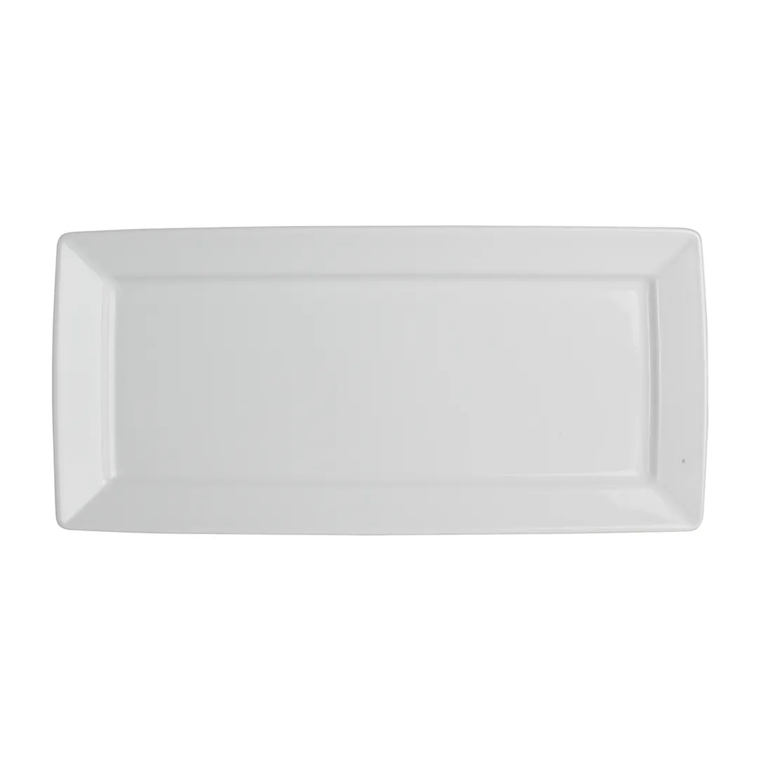 Steelite 61103ST0415 - Tahara Rectangle Platter 11.375" x 7" Porcelain Rim Oven Safe 500°F - 1 Dozen