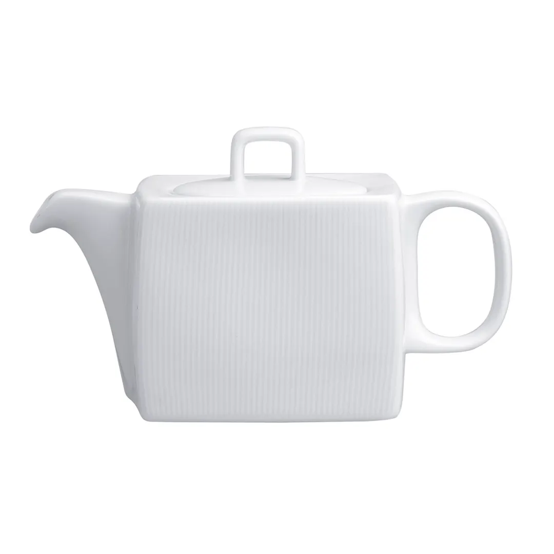Steelite 61105ST0520 - 17 Oz Vortex Porcelain Tea Pot With Lid, 7" x 4.5", Oven Safe 500°F - 1 Dozen
