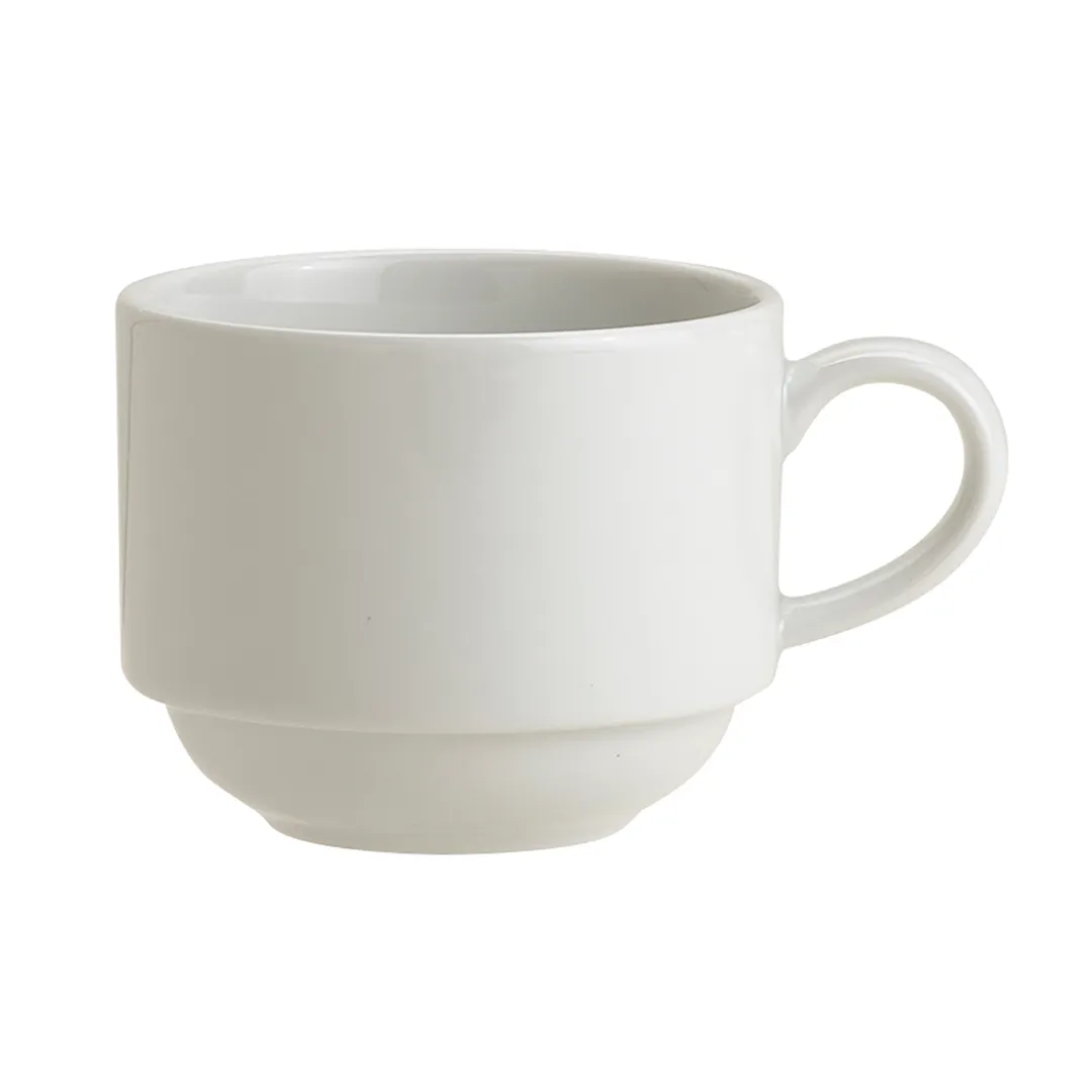 Steelite 61107ST0614 - Queensberry Porcelain Stack Cup 4.5" x 2.75" 9 Oz Oven‑Safe 500°F - 36/Case