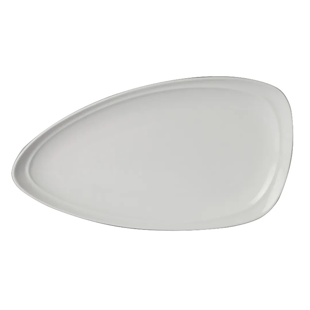 Steelite 61110ST0705 - Drift Finish Porcelain Platter, 16.125" x 9.25", Oven Safe to 500°F, 6/Case