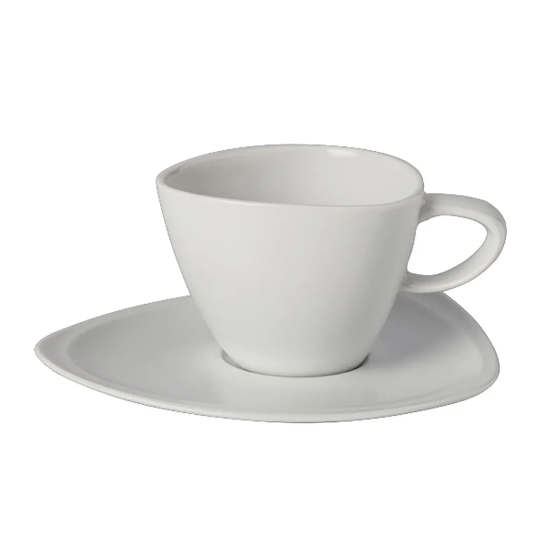Steelite 61110ST0710 - 6.75" Drift Porcelain Saucer, Oven Safe to 500°F (258°C) - 36/Case