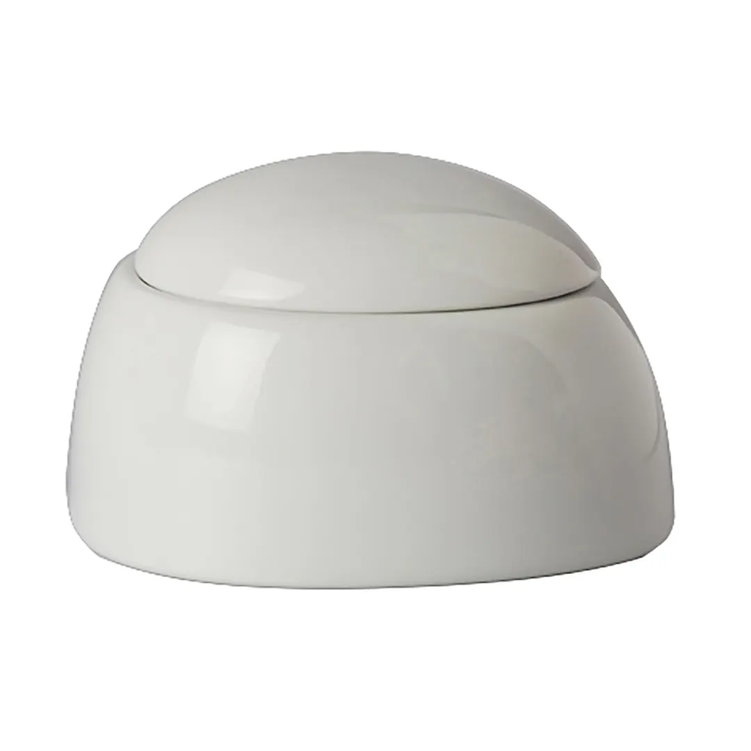 Steelite 61110ST0723 Sugar Bowl Lid 6 oz 4" x 3.375" x 2.5" Drift Porcelain Safe 500°F - 36/Case
