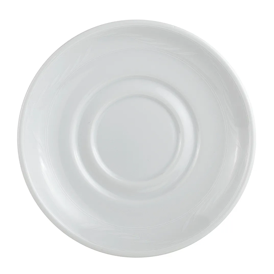 Steelite 61131ST0272 - Avalon Round 5.75" Porcelain Saucer, Oven Safe to 500°F - 36/Case