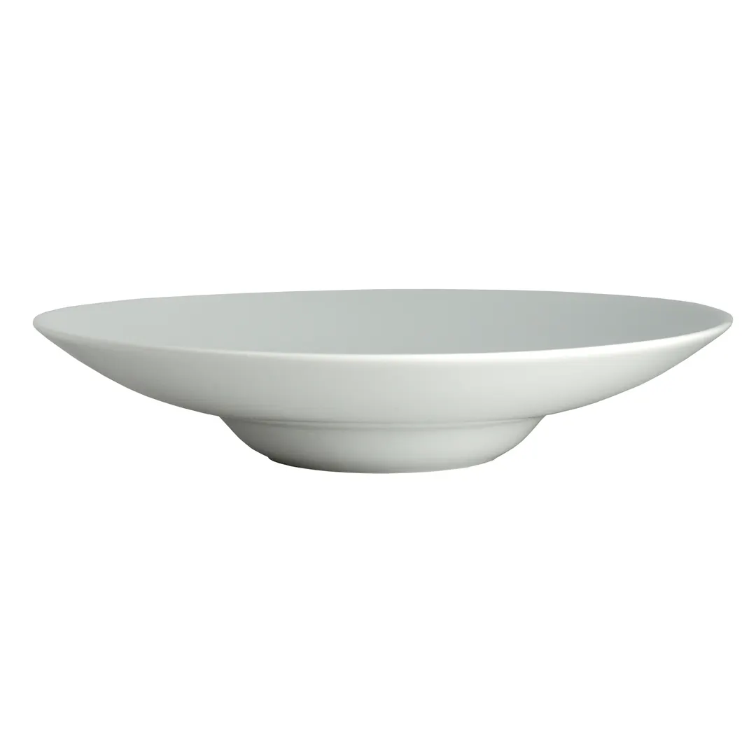Steelite 61191ST7823 Side Wing Bowl, 9" Round Porcelain, Cool Blue-White, 3.75 Oz - 1 Dozen