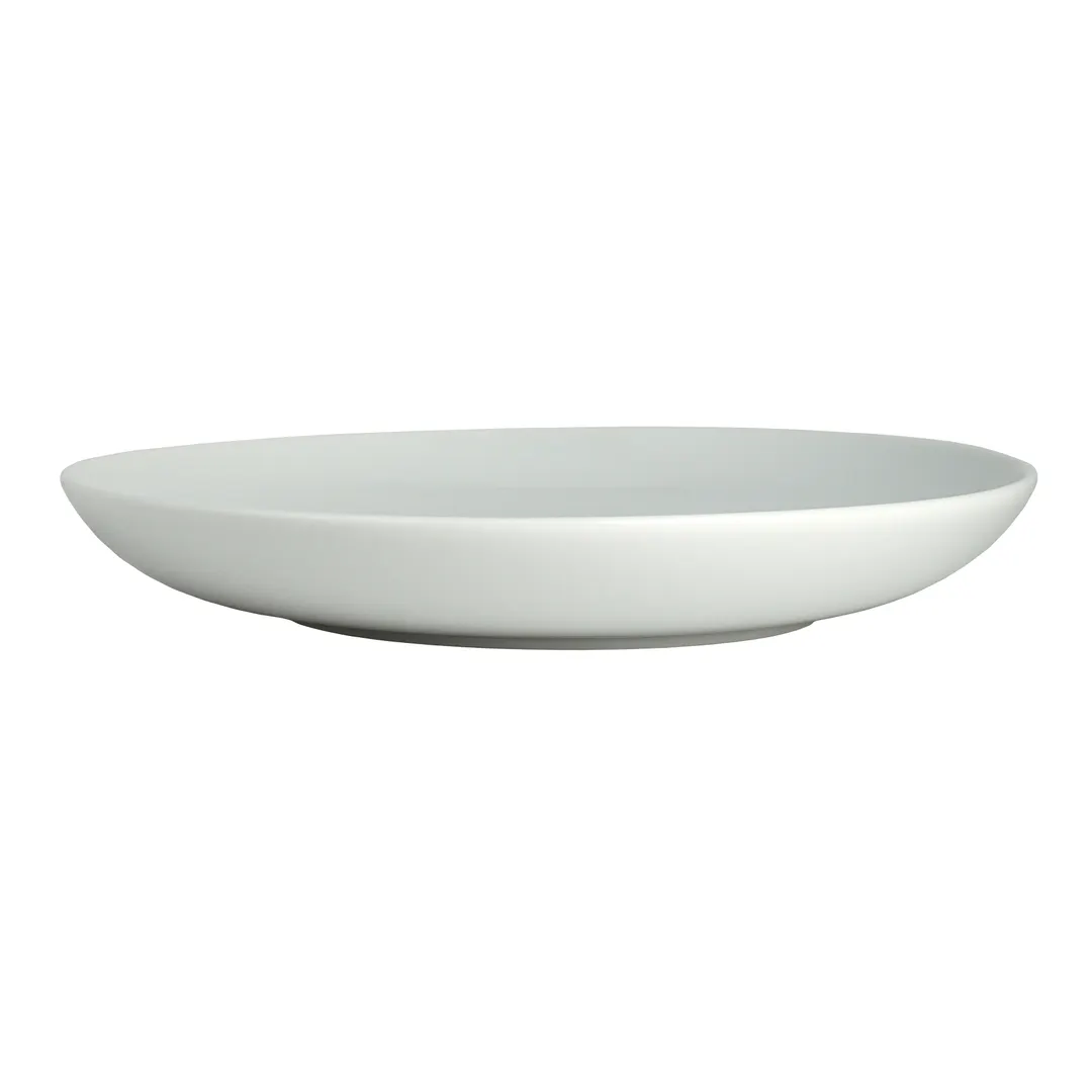 Steelite 61191ST7834 - Low Coupe 7 oz Porcelain Bowl, 6" Diameter, Cool Blue‑White Finish - 1 Dozen