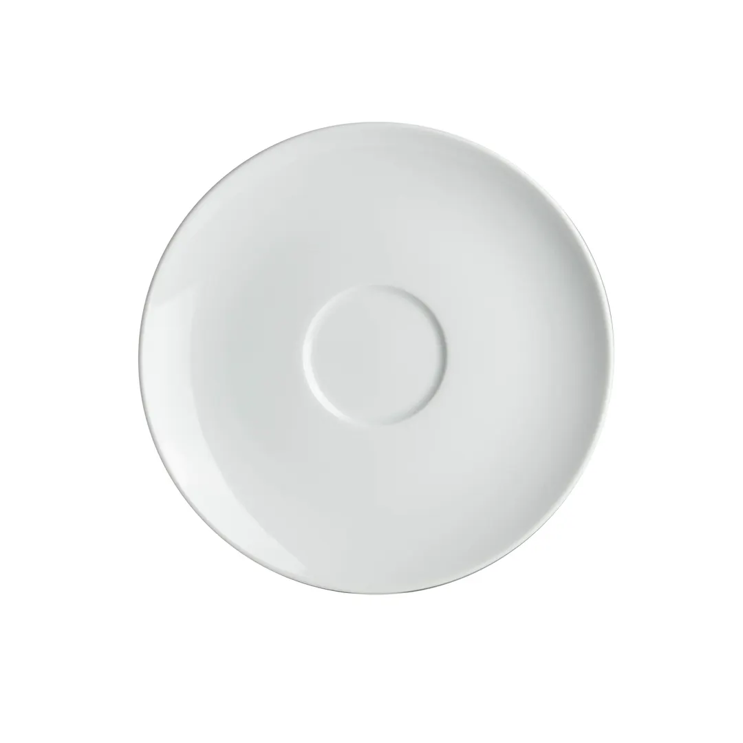 Steelite 61191ST7848 Saucer, 6.0" x 0.625" Round Porcelain, Cool Blue‑White Finish - 1 Dozen