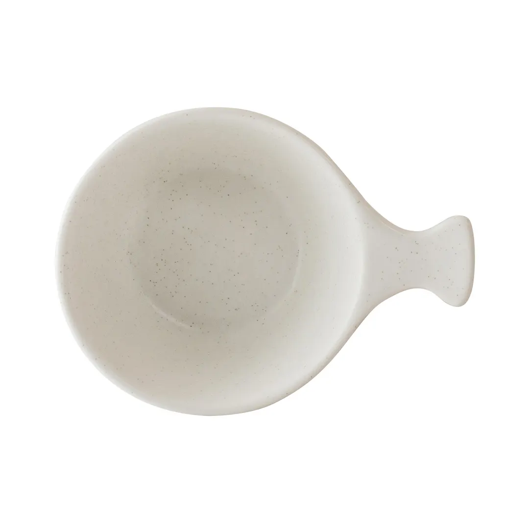 Steelite 6120RG014 Handled Bowl, 9 oz (5.375" x 4" x 2.5"), Porcelain, Oven Safe to 425°F - 24/Case