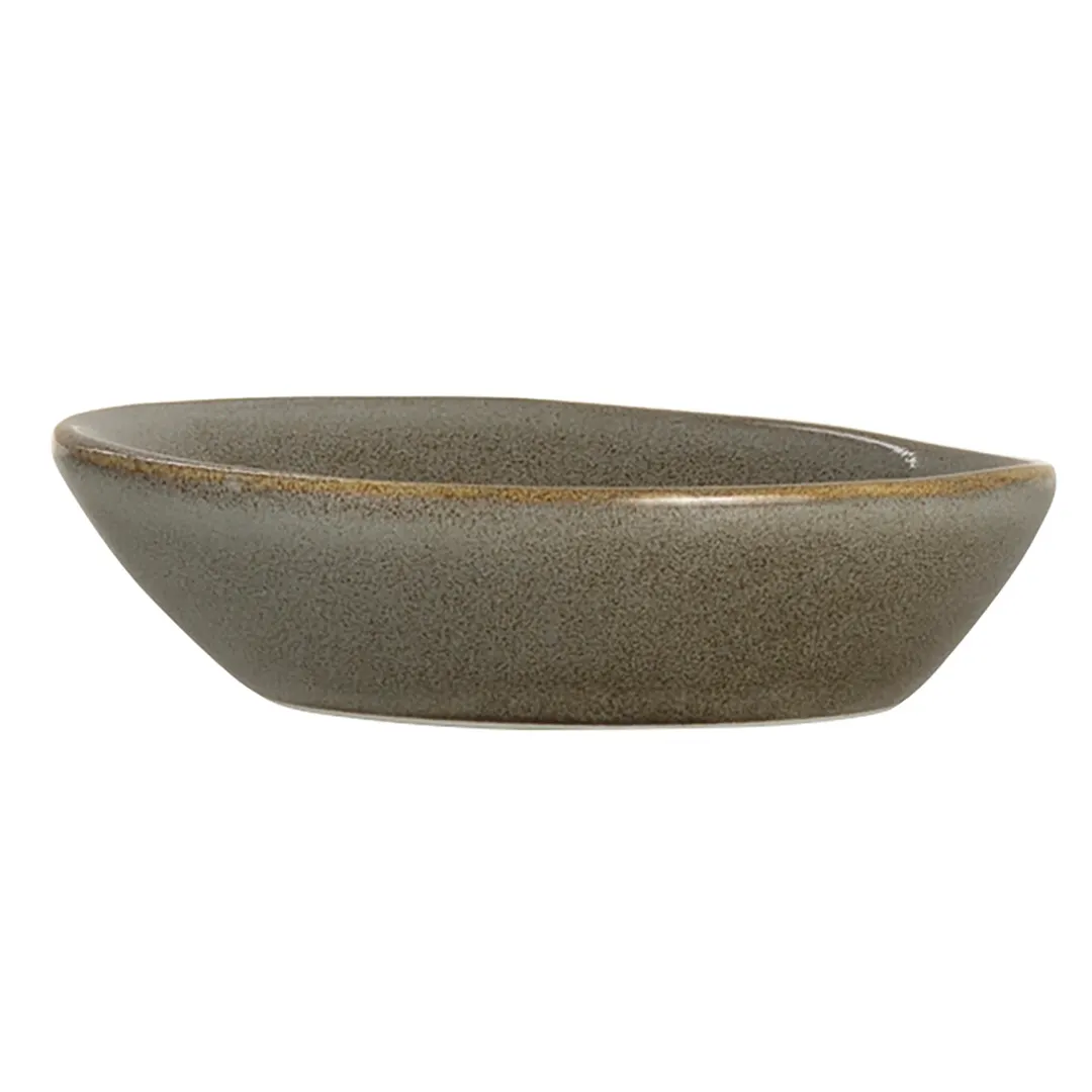 Steelite 6121RG011 Olive Oil Dish, 2 oz, 3.875" x 3.375" x 1.0" Porcelain, Oven Safe 425°F - 24/Case