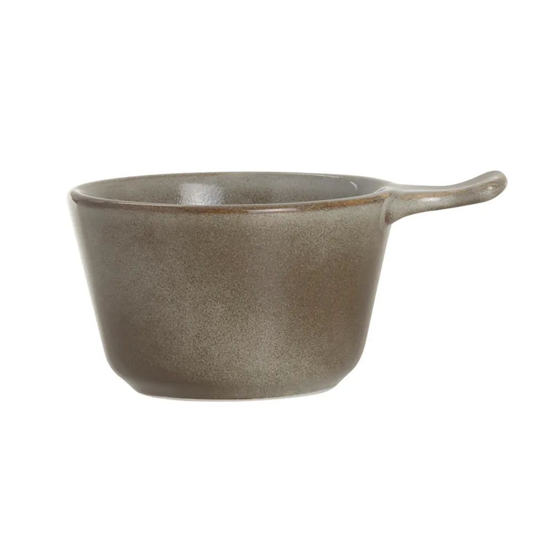 Steelite 6121RG014 - Handled Crock Bowl, 9 oz (5.375" x 4.0" x 2.5"), Porcelain, Oven Safe - 24/Case