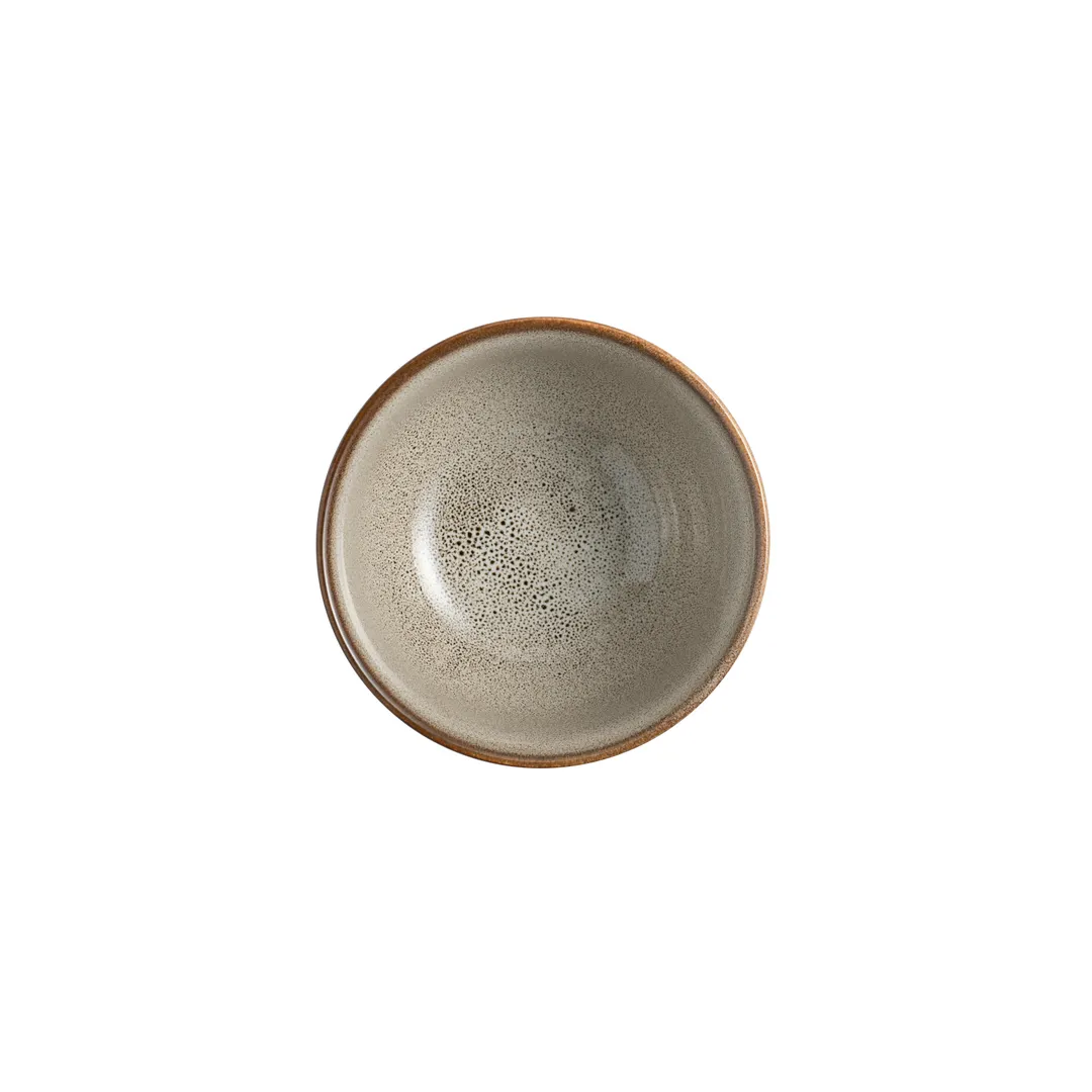Steelite 6121RG110 - 4" Round Porcelain Bowl, 10 oz, Oven Safe to 425°F Potters Collection - 36/Case