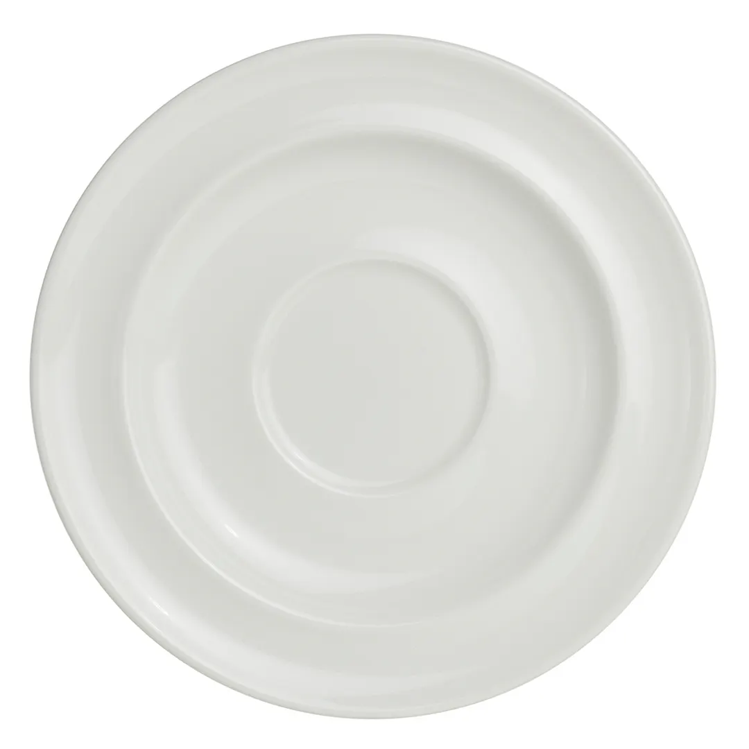 Steelite 62101ST0658 - 6" Round Royal Porcelain Saucer, Oven Safe to 500°F - 36/Case