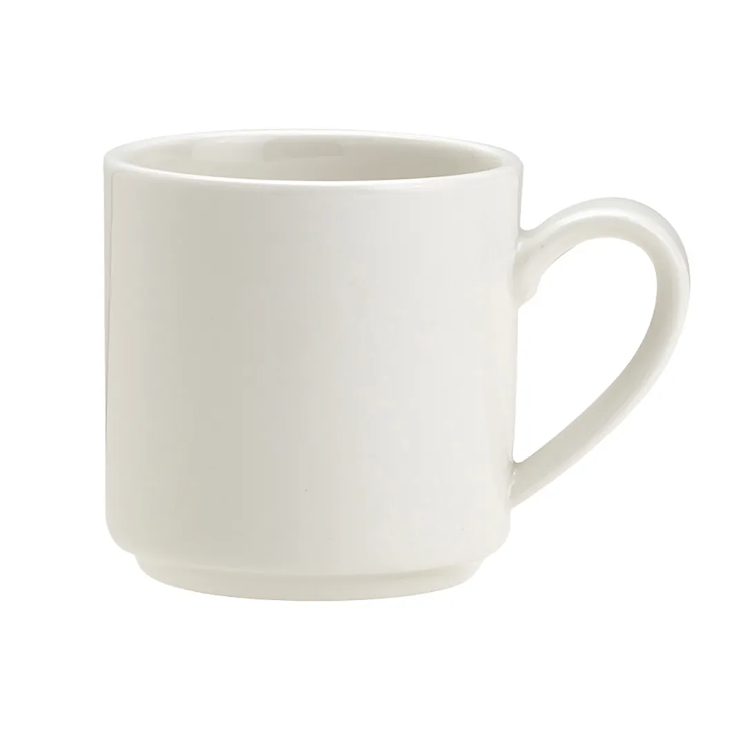 Steelite 62101ST0665 Stack Mug, 10 Oz (3.25" x 2.75") Porcelain Stackable Safe 500°F - 36/Case