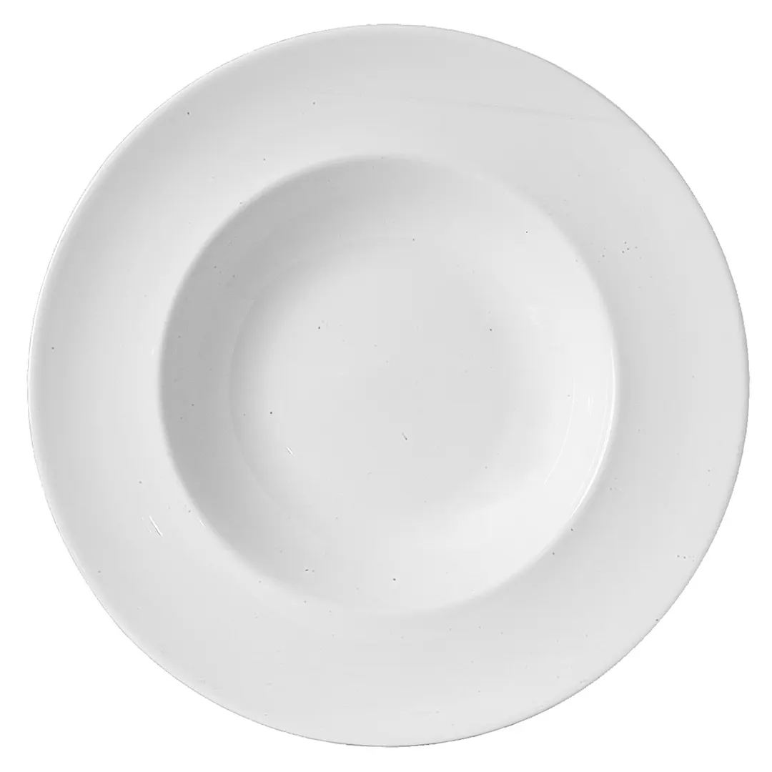 Steelite 62101ST0673 - 9" Round Porcelain Soup Bowl, 12 oz, Oven Safe to 500°F, Cadence - 36/Case