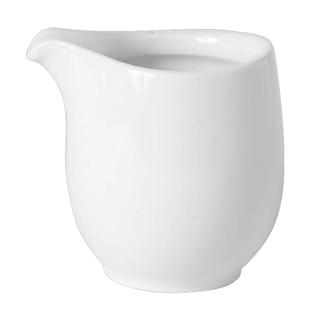 Steelite 62101ST0681 - No-Handle Creamer Pitcher, 1.75 oz (1.875" x 2.13"), Porcelain 500°F - 36/Case