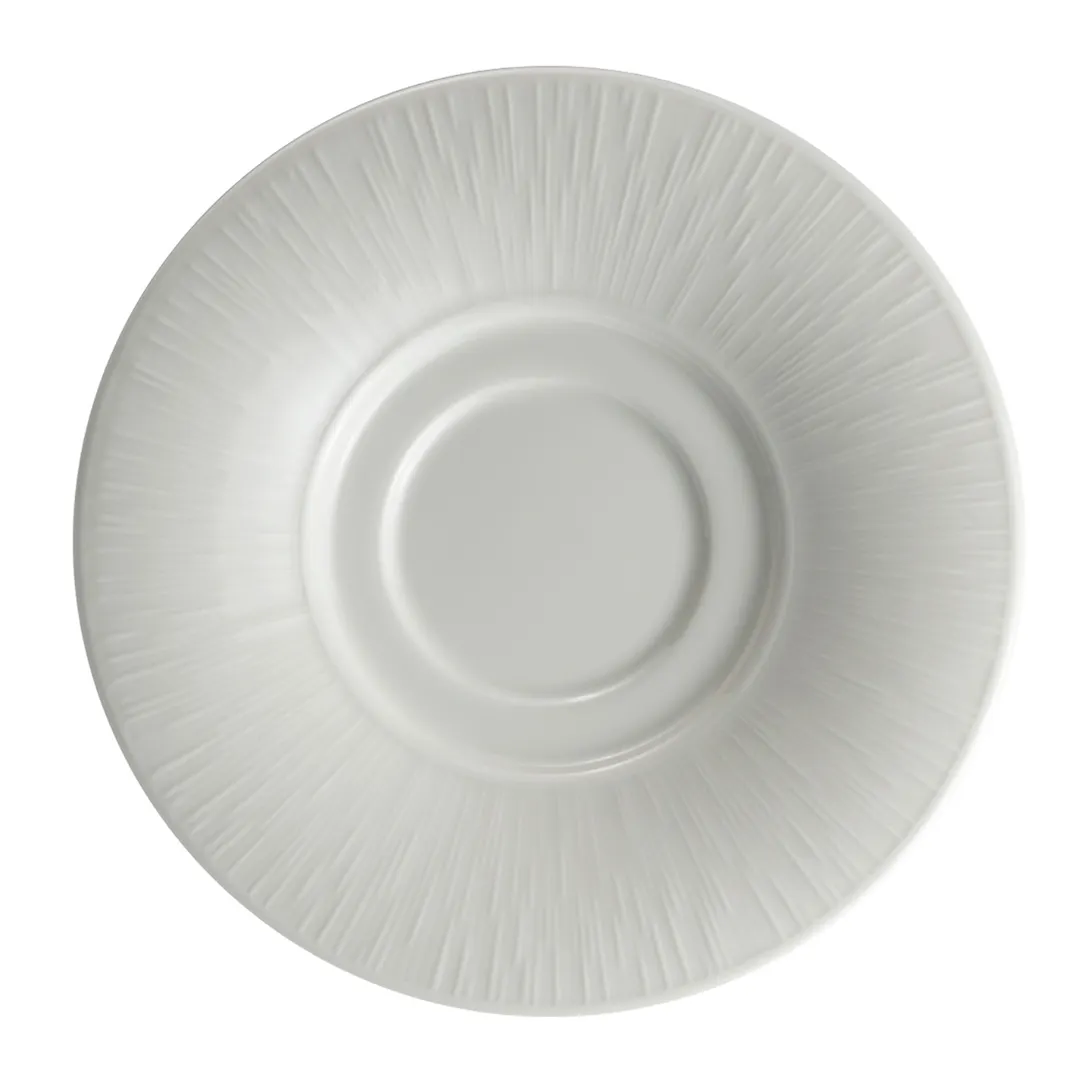 Steelite 62104ST1044 - 6.25" Bloom Round Porcelain Saucer, Oven Safe to 500°F/258°C - 36/Case