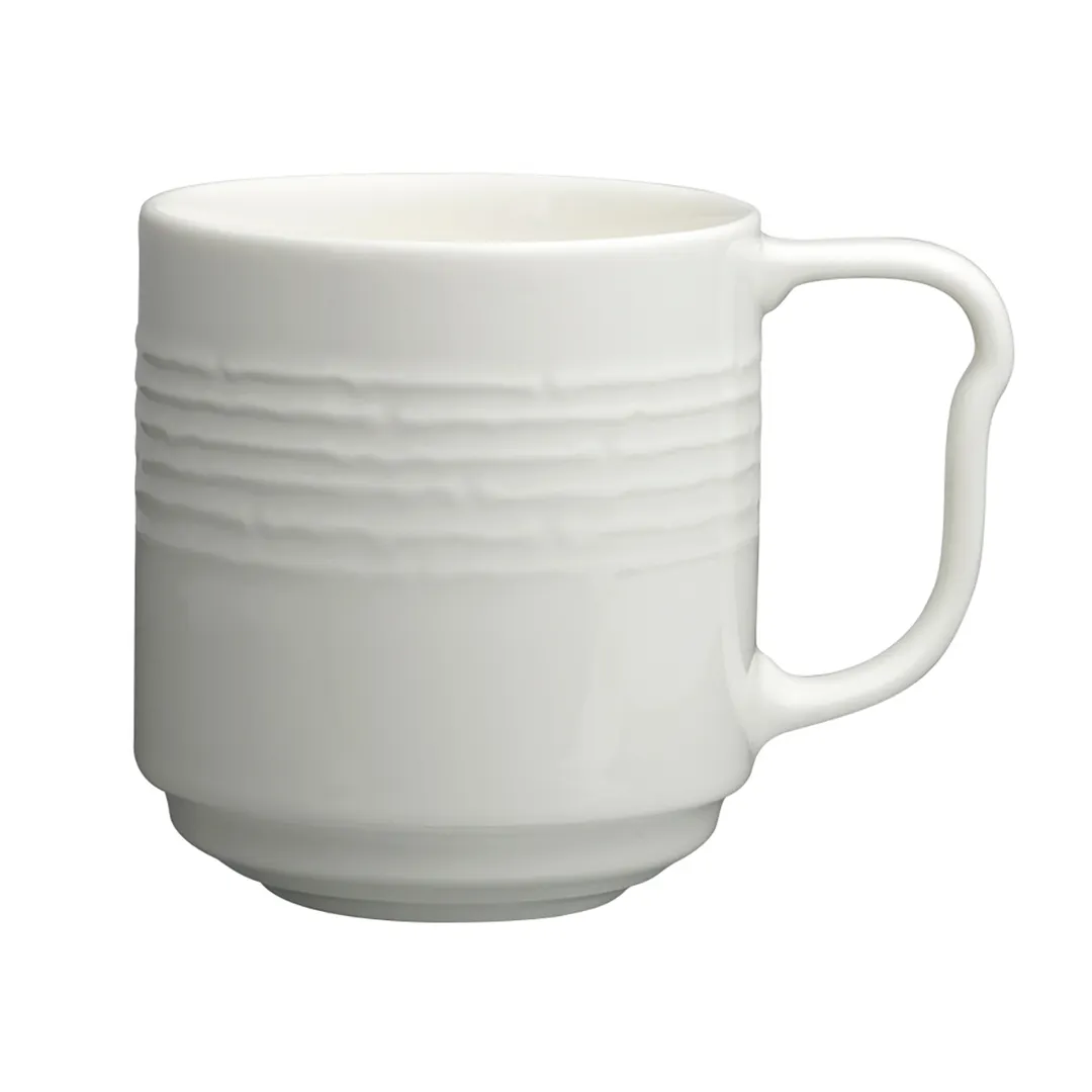 Steelite 62105ST1016 - 12 oz Stackable Mug, 4.625" x 3.63" Rattan‑Royal Porcelain Oven‑Safe - 36/Case