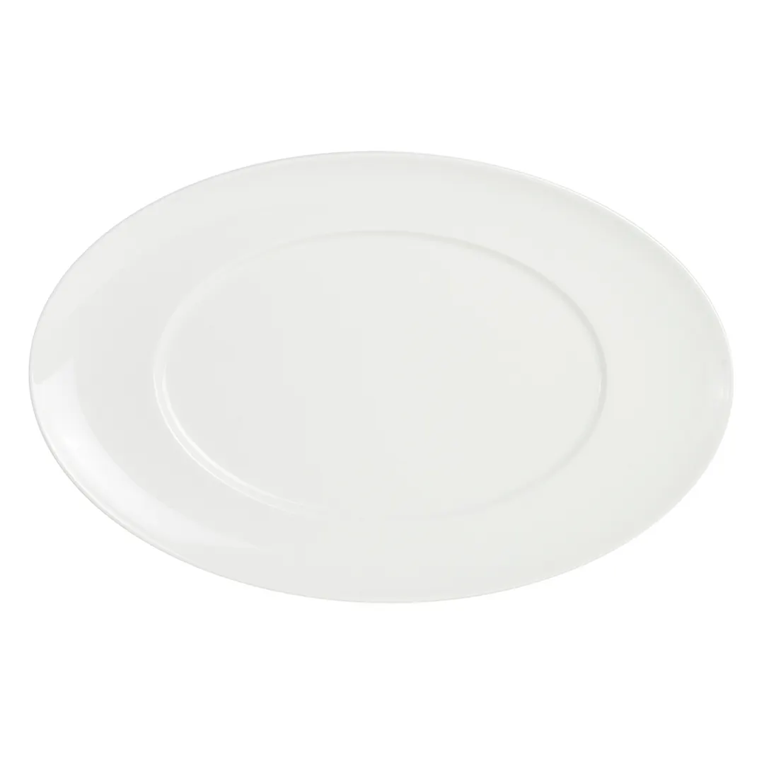 Steelite 62107ST0945 Oval Platter, 12.5" x 8" Royal Porcelain, Oven Safe to 500°F (258°C) - 1 Dozen
