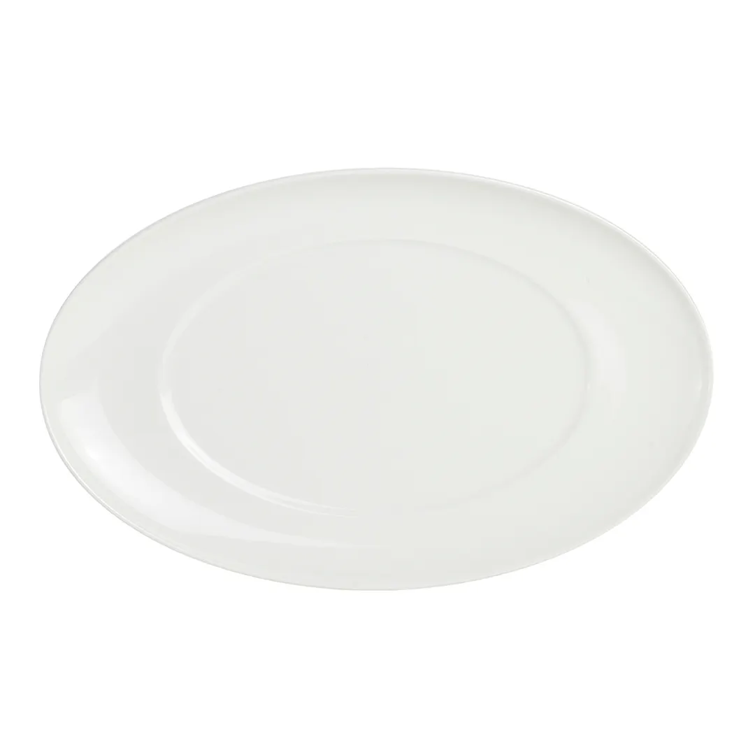 Steelite 62107ST0946 - Addison Oval Platter, 11.0" x 6.875" Royal Porcelain Oven Safe 500°F, 1 Dozen