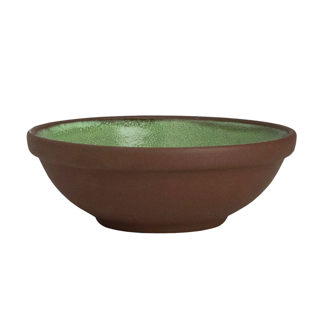 Steelite 6213RT009 - 4" Ø Round Bowl, 4.5 oz, Terracotta Glaze, Oven Safe 425°F, 1.375" H - 1 Dozen