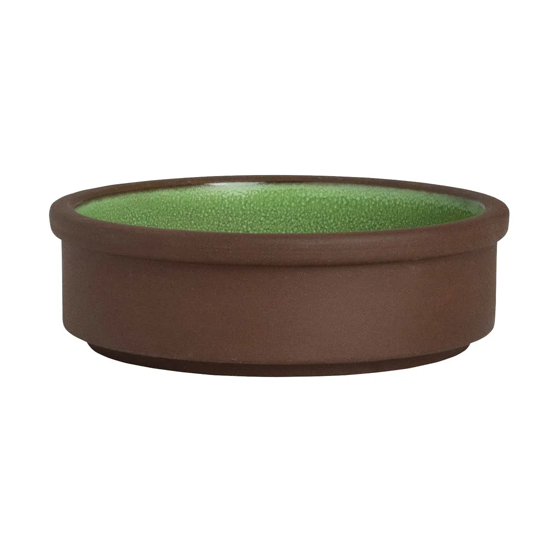 Steelite 6213RT012 - 4" x 1.125" Stoneware Bowl, 4 oz, Cardamom Glaze, Oven Safe to 425°F - 1 Dozen