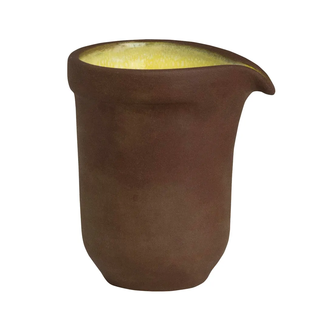 Steelite 6214RT007 Sauce Pourer, 2.5" , 1.5 Oz, Terracotta Porcelain, Oven Safe 425°F - 1 Dozen