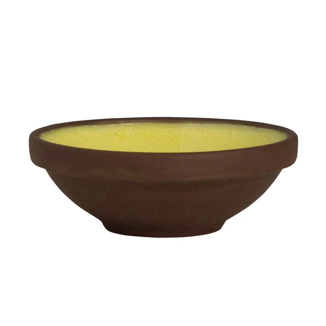 Steelite 6214RT008 - 3" Round Saffron Stoneware Bowl, 1.75 oz, Oven Safe to 425°F, Glaze, - 1 Dozen