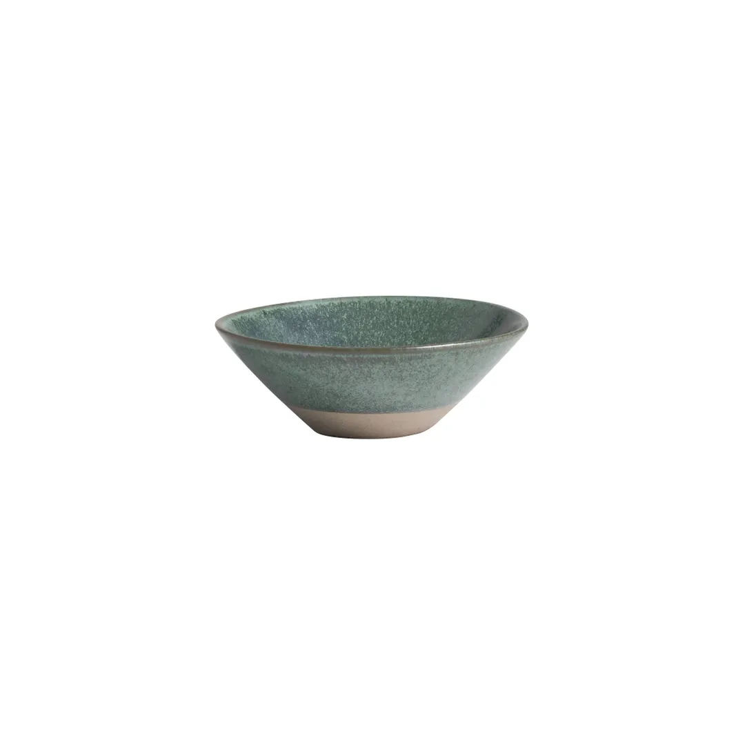 Steelite 6218RT027 - 4" Carnaby Teal Round Stoneware Bowl, 4 oz, Oven Safe to 425°F - 24/Case