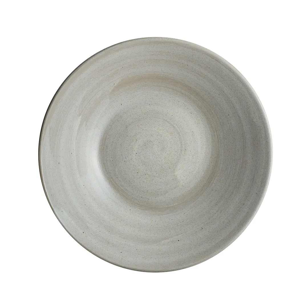 Steelite 6219RT025 - 9" Round Stoneware Bowl, 1 Qt (32 oz) Carnaby Dove, Oven Safe to 425°F - 24/Case