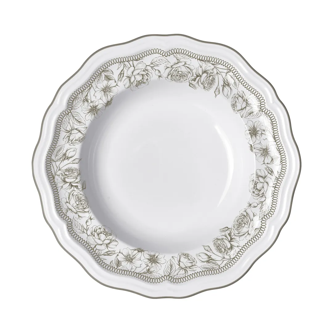 Steelite 62526FP815 - Hannah Slate Round Porcelain Pasta Bowl, 11" Diameter, 19 oz Capacity - 1 Dozen