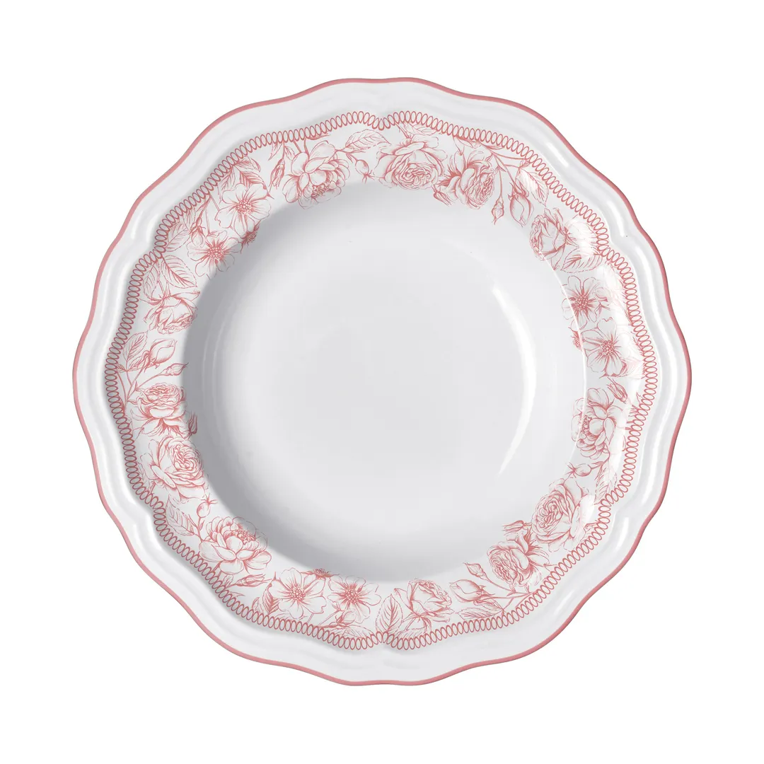 Steelite 62527FP815 - 11" Round Porcelain Pasta Bowl, 19 oz Adelina Hannah Rose Folio - 1 Dozen
