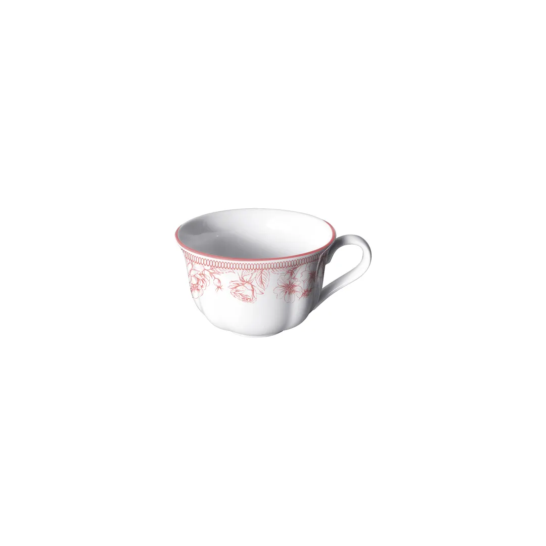 Steelite 62527FP820 - 8 Ounce Porcelain Coffee Cup, 4.75" x 3.987" x 2.5", Adelina Design - 1 Dozen