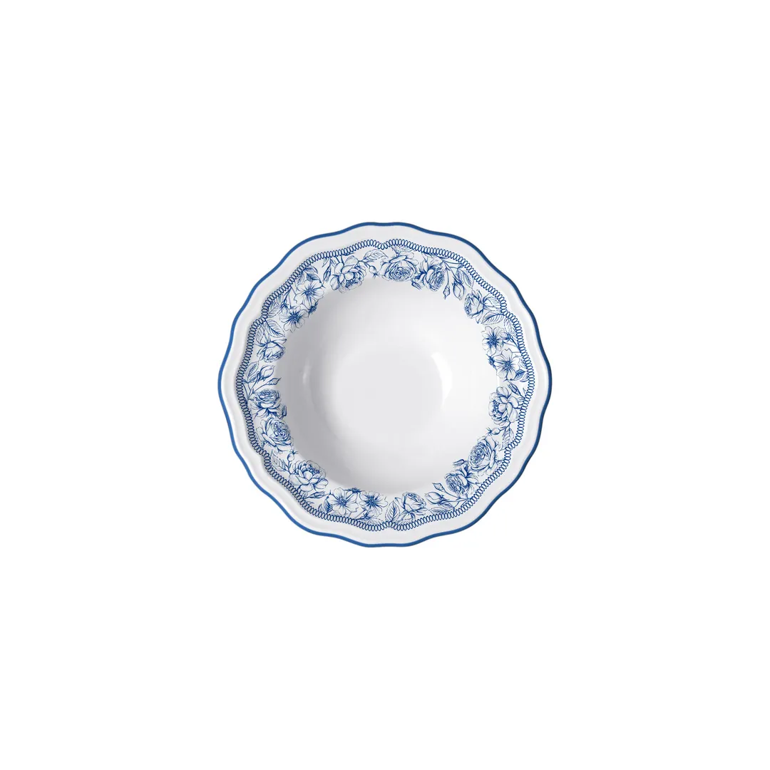 Steelite 62528FP816 - Rim Fruit Dish Bowl, 5.0 Oz, 5.5" x 1.75" Porcelain, Hannah Blue - 1 Dozen