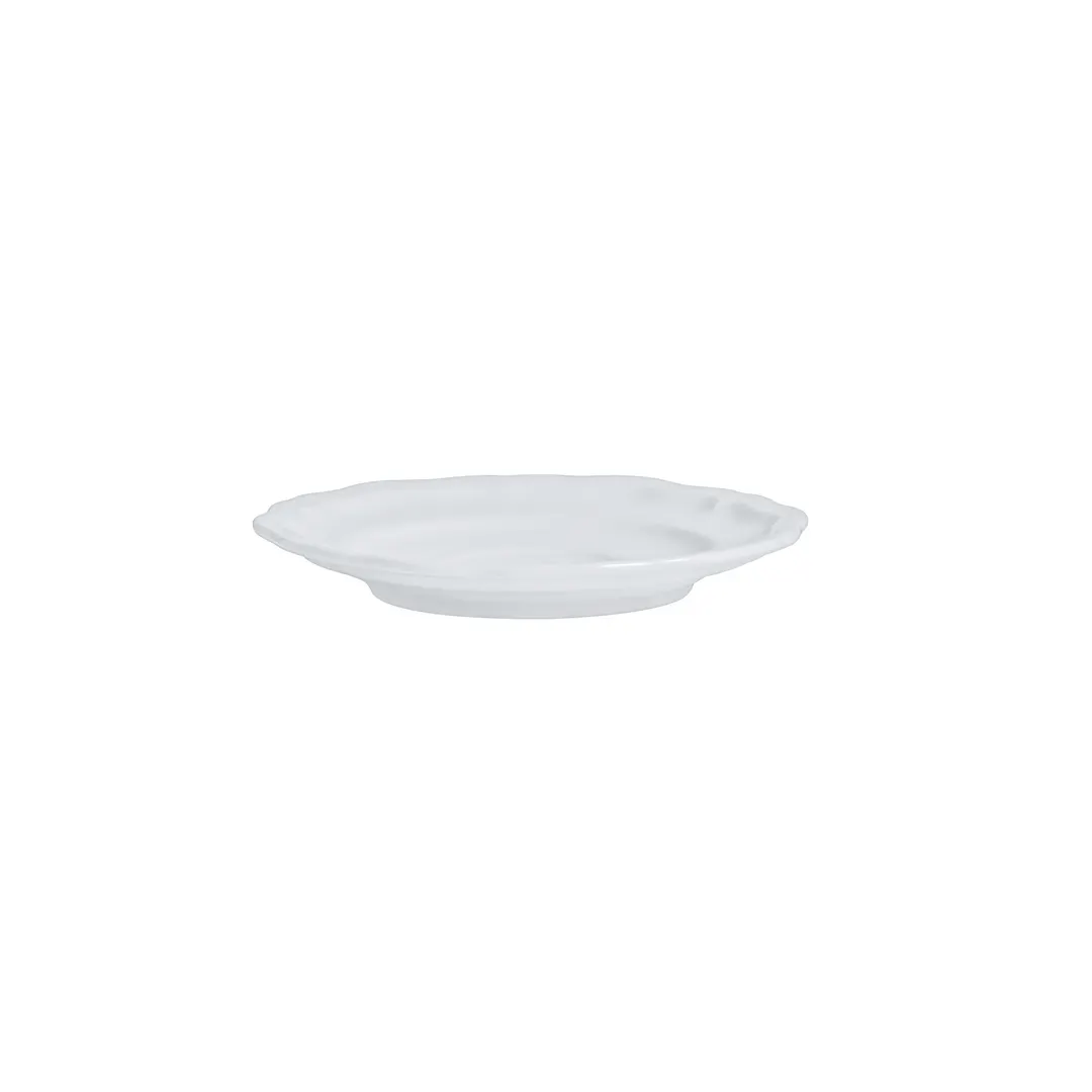 Steelite 6252FP823 Adelina Folio Round Porcelain Saucer, 5.0" x 0.625", Classic White, - 1 Dozen