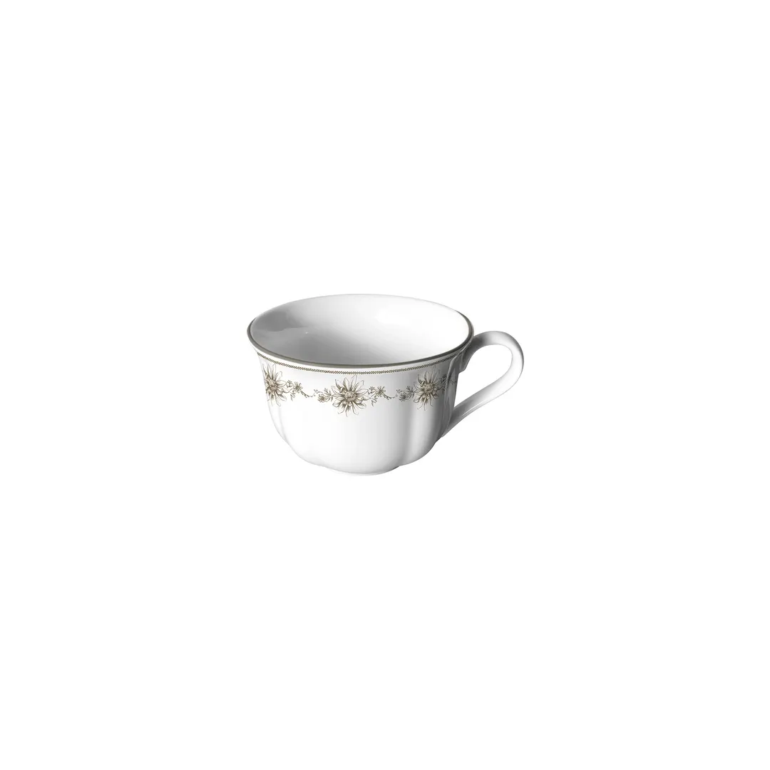 Steelite 62531FP820 - 8.0 oz Porcelain Cup, 4.75" x 3.987" x 2.5", Giselle Slate Finish - 1 Dozen