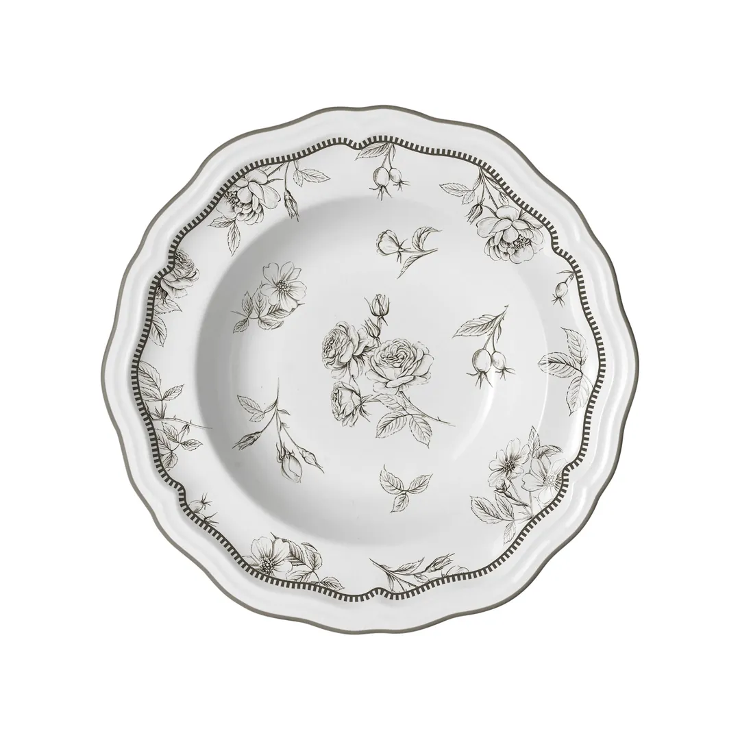 Steelite 62536FP814 - 9.75" 15 Oz Porcelain Soup Bowl in Adelina Slate Folio, 1 Dozen