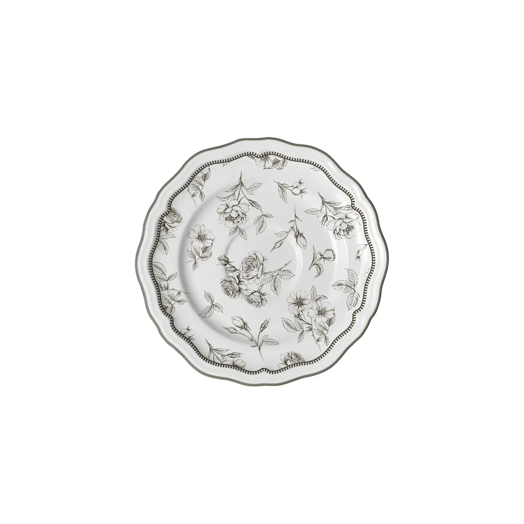 Steelite 62536FP821 - Adelina Marisa Slate Folio Round Porcelain Saucer 6.5" x 0.75" - 1 Dozen