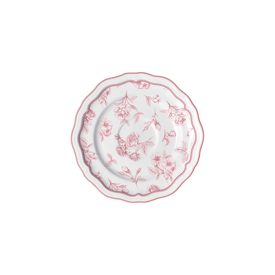 Steelite 62537FP821 Round Porcelain Saucer, 6.5" x 0.75", Adelina Finish, Sold Per Dozen - 1 Dozen