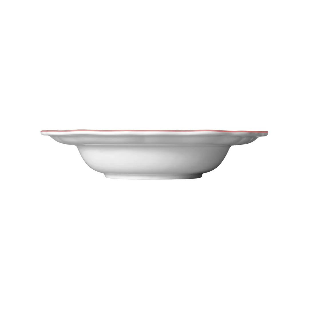 Steelite 62542FP814 - 9.75" Round Porcelain Soup Bowl, 15 oz, Liliana Rose Folio Finish - 1 Dozen